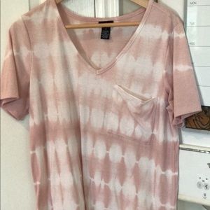 Pink Tye dye v neck From Rue 21